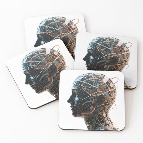 Item preview,  Futuristic AI Human Mind designed and sold by Attivibe-1.