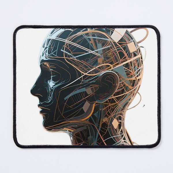 Item preview, Futuristic AI Human Mind designed and sold by Attivibe-1.