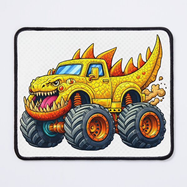 Item preview, Fierce & Fun Yellow Dino Truck designed and sold by fantasycutepaws.