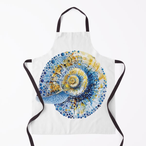 Item preview, Abstract Blue Bubble Nautilus Shell designed and sold by v1per4ever.