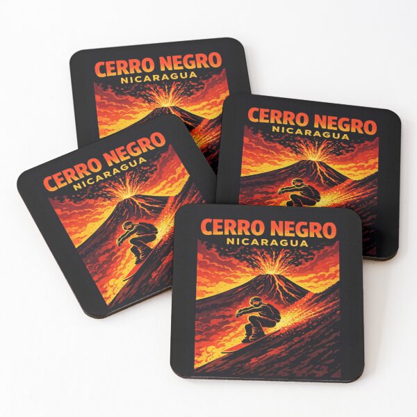 Item preview, Cerro Negro Volcano Lava Boarding | Nicaragua Adventure Streetwear Art designed and sold by Globalcitytees.