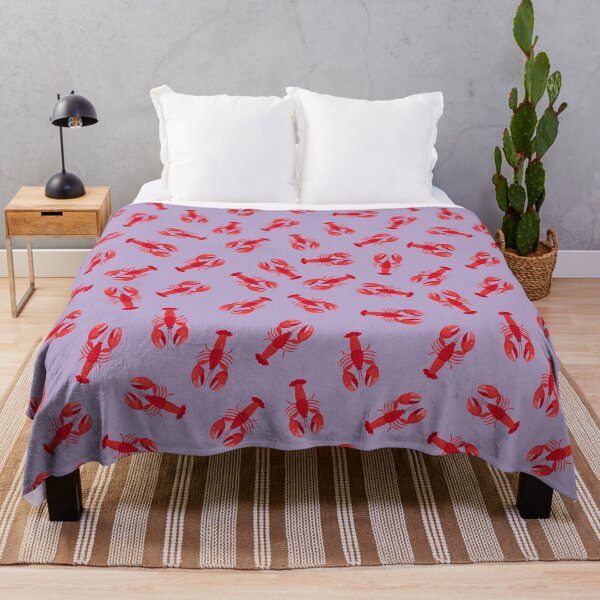 Item preview, Illustrated Red Lobsters on Light Purple designed and sold by KSimpson838.