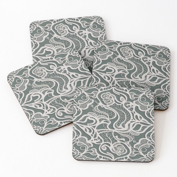 Item preview, Elegant Floral Papercut Pattern – Organic Botanical Abstract Design designed and sold by myforestfog.