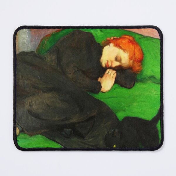 Item preview, Sleeping Woman with a Cat designed and sold by RickE.
