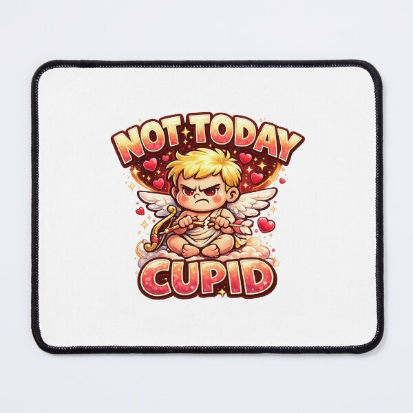 Item preview, Grumpy Cupid Anti-Love Cartoon designed and sold by -DEEWOLF-.