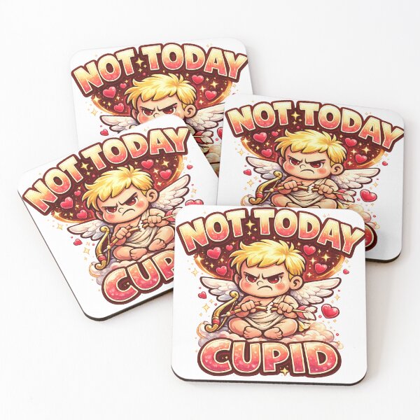 Item preview, Grumpy Cupid Anti-Love Cartoon designed and sold by -DEEWOLF-.