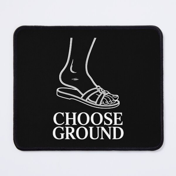 Item preview, Choose Ground Minimalist Line Art Sandal Barefoot Lifestyle Design designed and sold by SplashTastic.