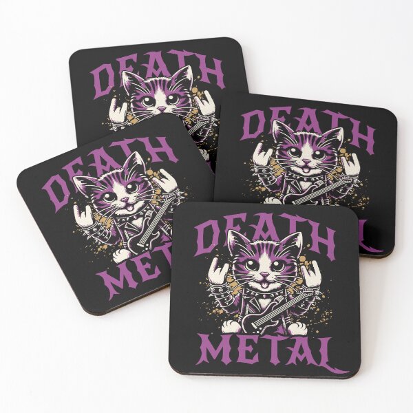 Item preview, Death Metal Kitty Meme | Humor Design designed and sold by onlin3boutiqu3.