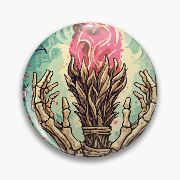 Item preview, Witchy Skeleton Sage Burnout Art designed and sold by -DEEWOLF-.