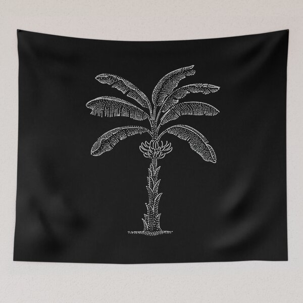 Item preview, Banana Plant Tropical Leaf Dotwork designed and sold by ConcienciaEco.