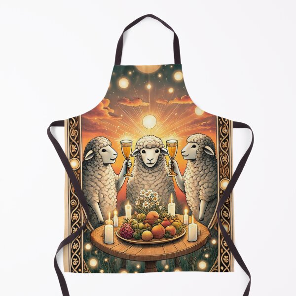 Item preview, Sheepism Tarot – Three of Cups designed and sold by Thpoar.