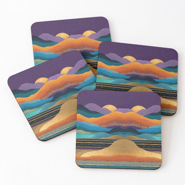 Item preview, Mystic Horizon: Layered Mountainscape in Vivid Hues designed and sold by Helios Be. Lavsh.