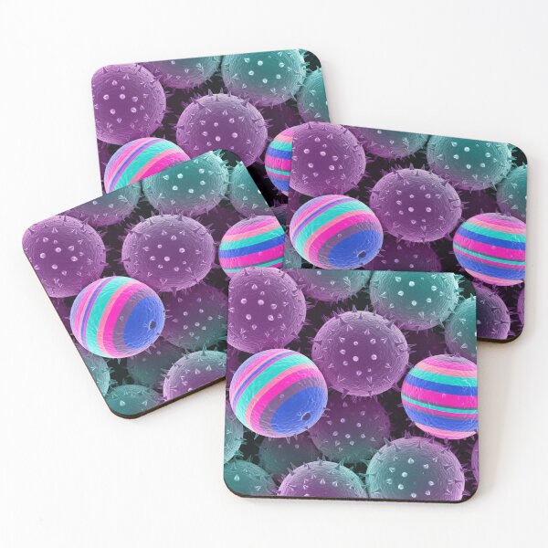Item preview, Neon Microbe Candy Pop designed and sold by Kaleidoscope Print.