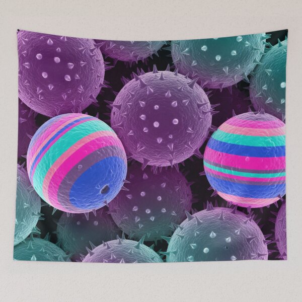 Item preview, Neon Microbe Candy Pop designed and sold by Kaleidoscope Print.
