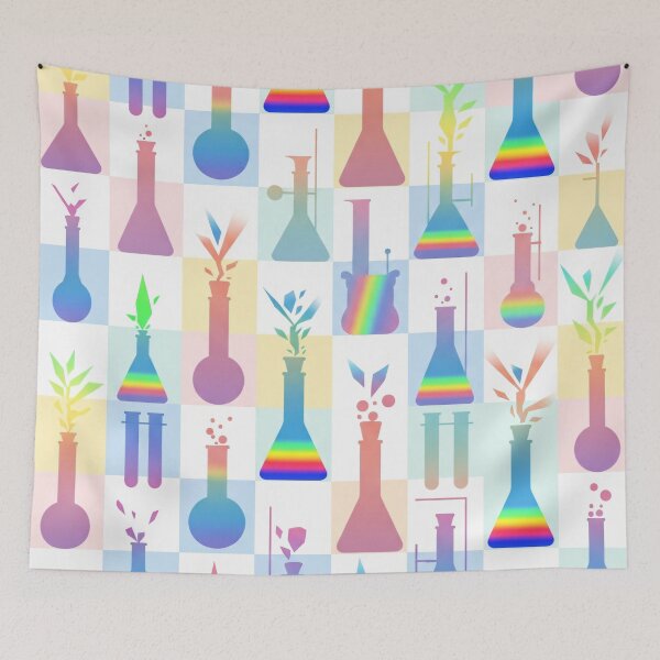 Item preview, Pastel Rainbow Science Pattern designed and sold by Kaleidoscope Print.