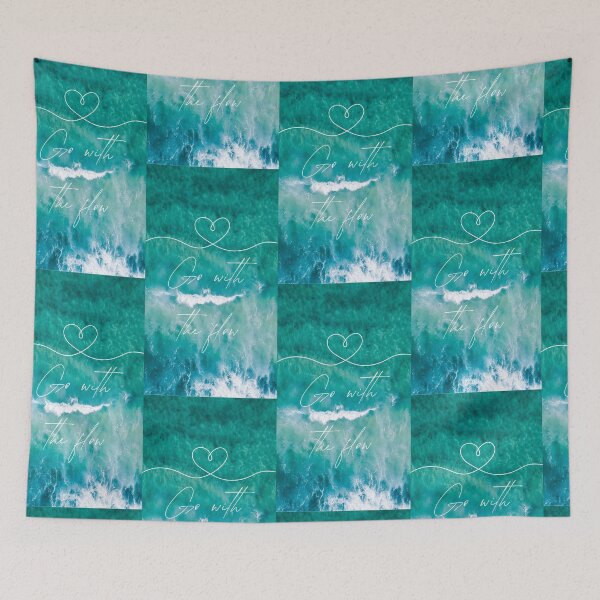 Item preview, Go with the Flow Affirmation artwork for positivity designed and sold by Art by Kristie.