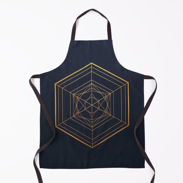 Item preview, Intent Stabilization Sacred Geometry | Architectural Hexagonal Gold Structure designed and sold by ArtivaNest.
