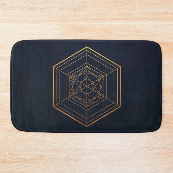Item preview, Intent Stabilization Sacred Geometry | Architectural Hexagonal Gold Structure designed and sold by ArtivaNest.
