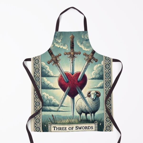 Item preview, Sheepism Tarot – Three of Swords designed and sold by Thpoar.