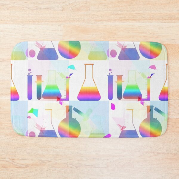 Item preview, Rainbow Chemistry Lab Tiles designed and sold by Kaleidoscope Print.