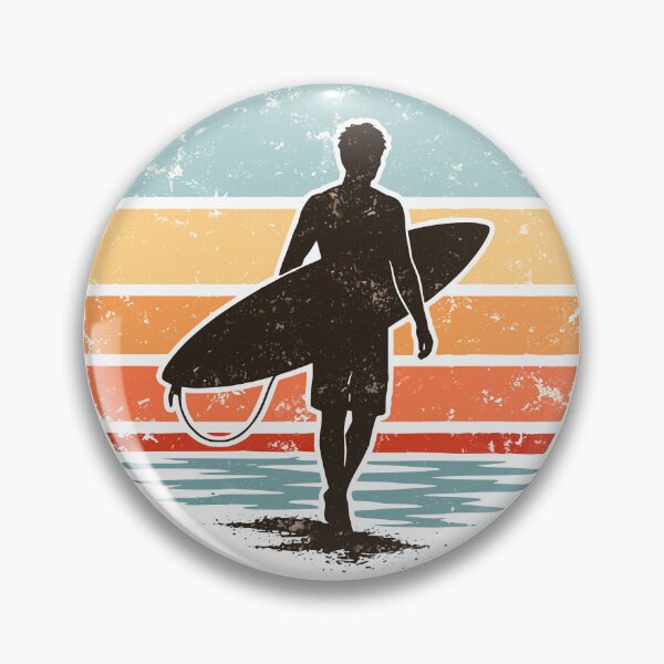 Item preview, Vintage Retro Surfer Sunset Silhouette designed and sold by WavesStation.