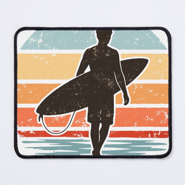 Item preview, Vintage Retro Surfer Sunset Silhouette designed and sold by WavesStation.