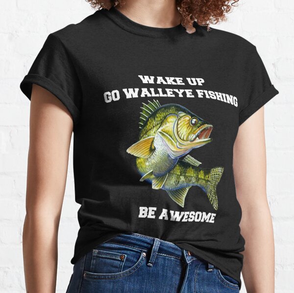 Walleye Fishing Shirts Men Funny Fishing Stock Vector (Royalty Free)  2301473869