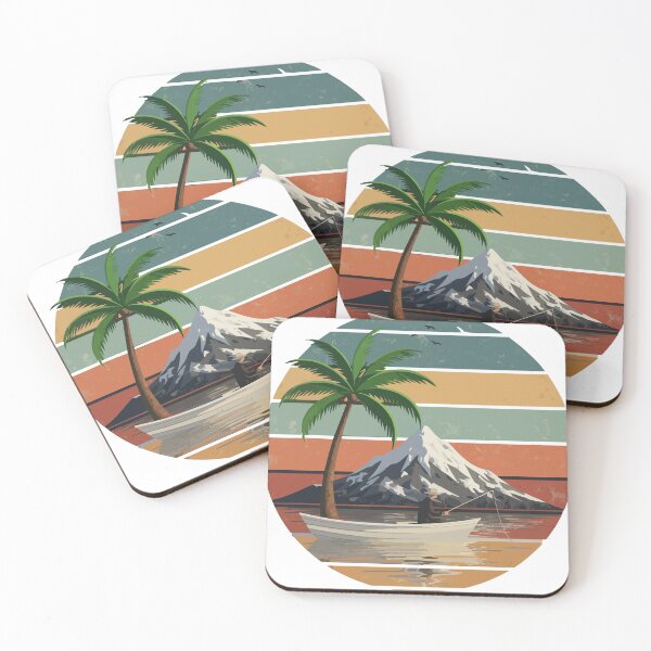 Item preview, Vintage Retro Fisherman Sunset designed and sold by WavesStation.