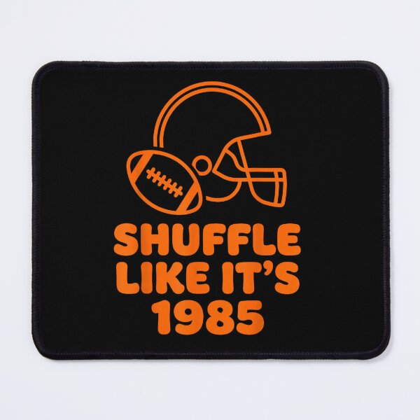 Item preview, Shuffle Like It's 1985 Retro Football Helmet Fan Design designed and sold by QuirkLabs.