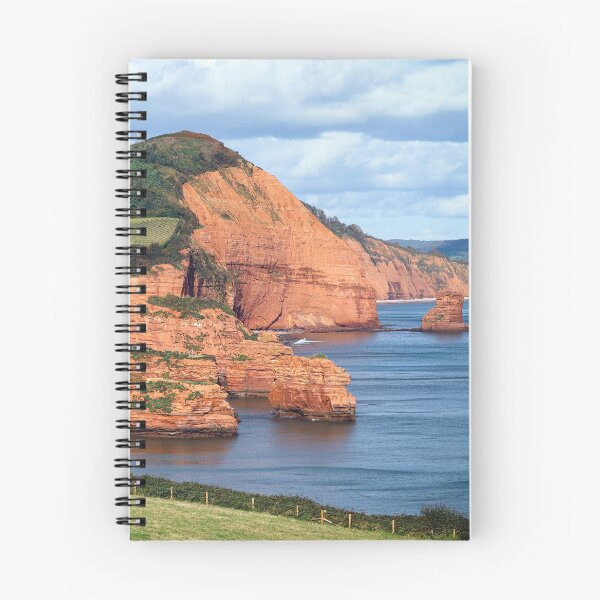 Item preview, Ladram Bay Jurassic Coast Photograph | Red Sandstone Sea Stacks, Devon Coastal Landscape designed and sold by leonwoods.
