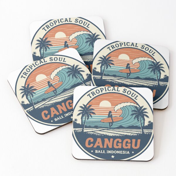 Item preview, Canggu Bali Surfing Retro Badge designed and sold by WavesStation.