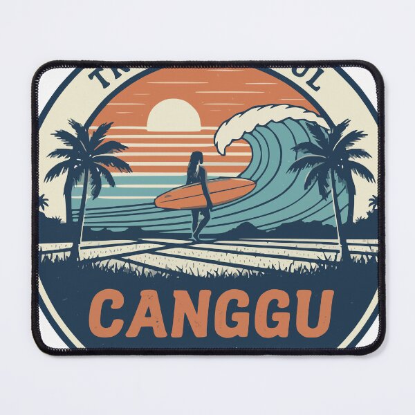 Item preview, Canggu Bali Surfing Retro Badge designed and sold by WavesStation.