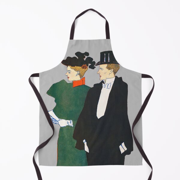 Item preview, Vintage Edward Penfield Lady & Gentleman illustration. designed and sold by Shoot-The-Moon.