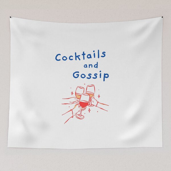Item preview, Cocktails and gossip designed and sold by BlissThreads.
