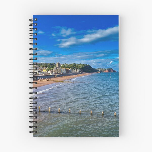 Item preview, Teignmouth Seafront Devon Photograph | Sunny Beachfront, Promenade & Coastal Landscape designed and sold by leonwoods.