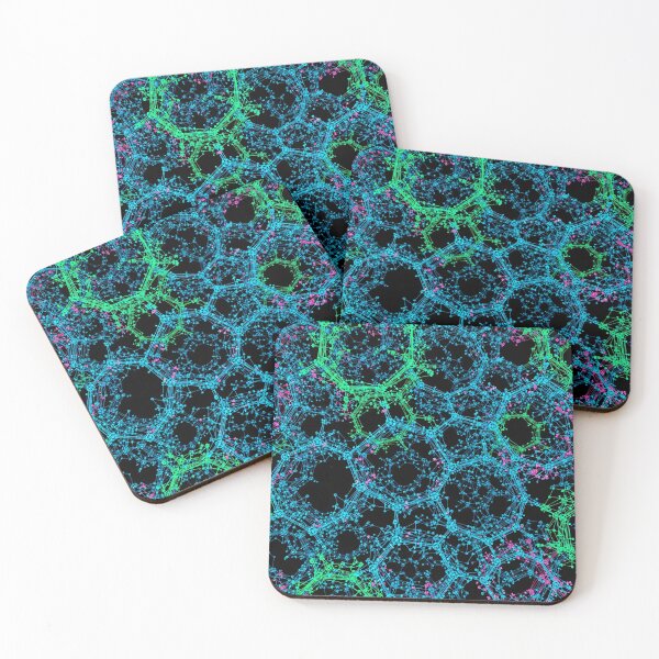Item preview, Neon Molecular Web Pattern designed and sold by Kaleidoscope Print.