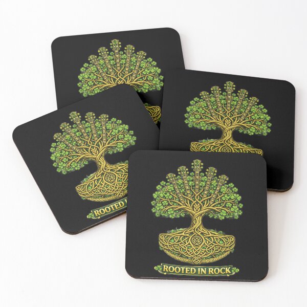 Item preview, Rooted in Rock – Celtic Guitar Tree of Life Design for Music Lovers designed and sold by PunchDrop.