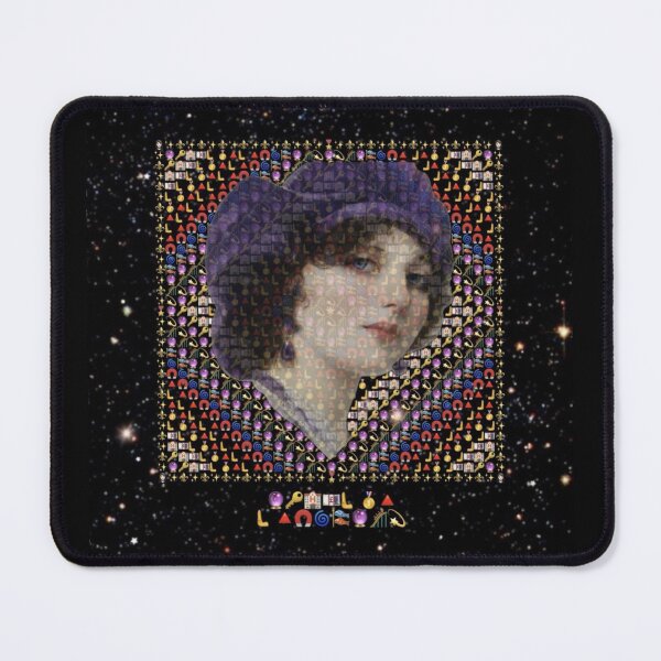 Item preview, Ophelia Langford – Aristocratic Emoji Mosaic Portrait | Celestial Victorian Elegance designed and sold by Emoji Emblems.