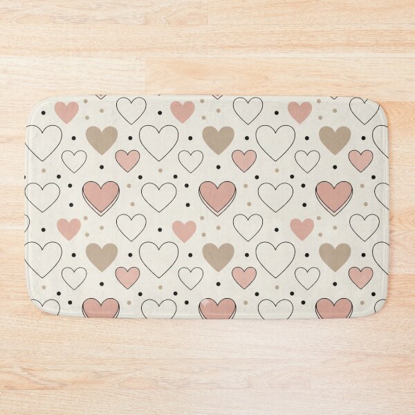 Item preview, Minimal Blush Heart Seamless Pattern – Valentine Love Design designed and sold by FashioonTrends.