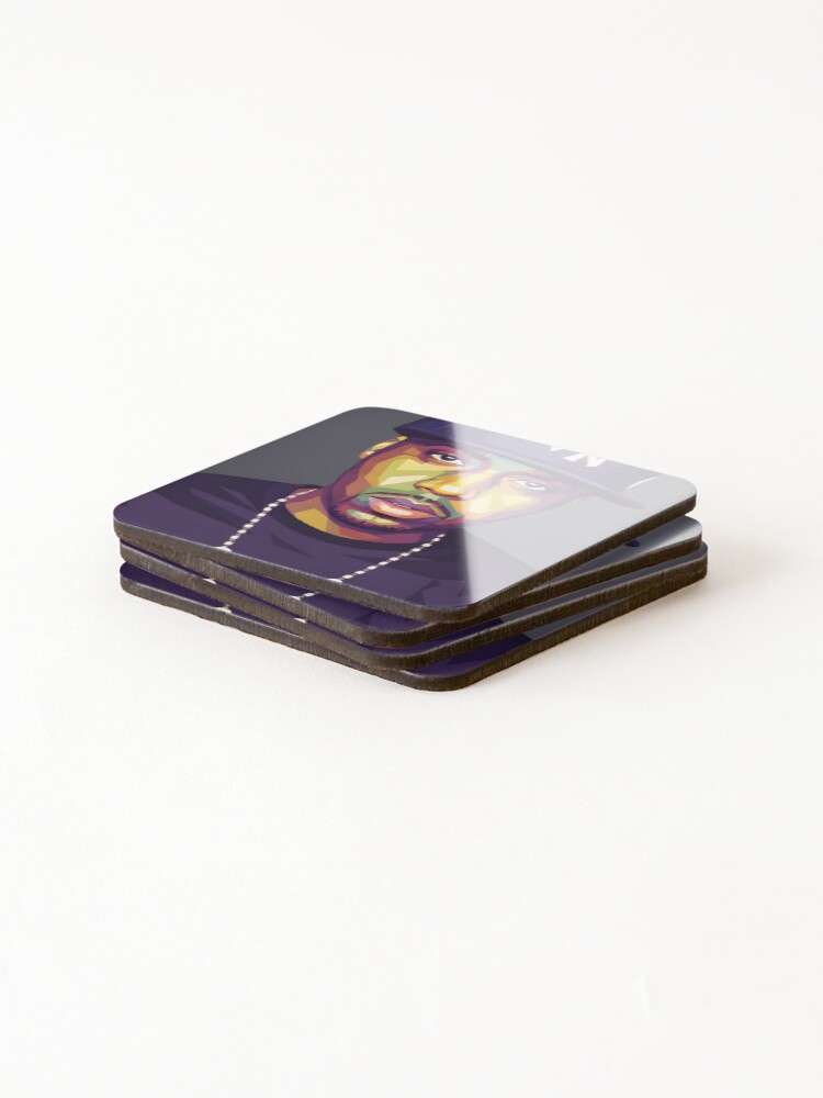 Thumbnail 4 of 5, Coasters (Set of 4), Nas Rapper  designed and sold by Superkent.