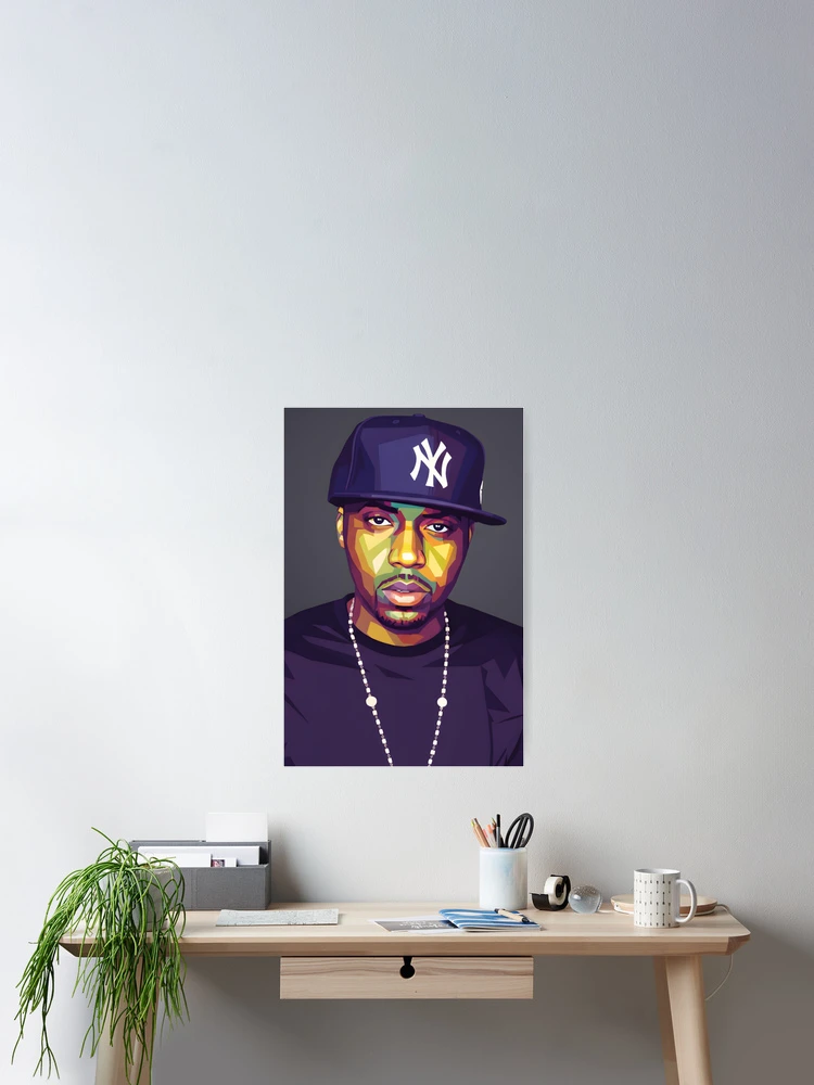 Thumbnail 2 of 3, Poster, Nas Rapper designed and sold by Superkent.