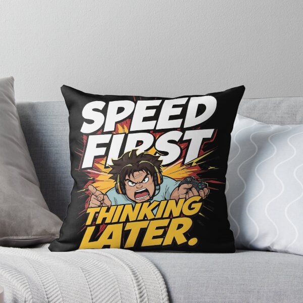 Item preview, Speed First. Thinking Later. – Funny Gaming Rage Parody Design designed and sold by gavinroyal.