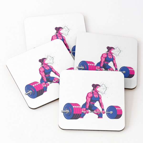 Item preview, Anime Style Female Powerlifter Deadlift designed and sold by SholoStudio.