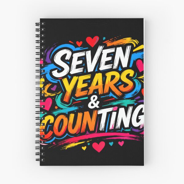 Item preview, Seven Years & Counting – Modern Anniversary Celebration designed and sold by FreeFromDefault.