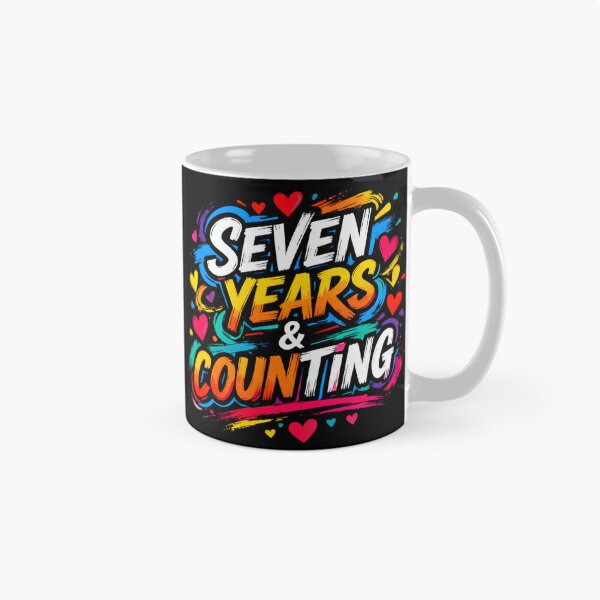 Item preview, Seven Years & Counting – Modern Anniversary Celebration designed and sold by FreeFromDefault.