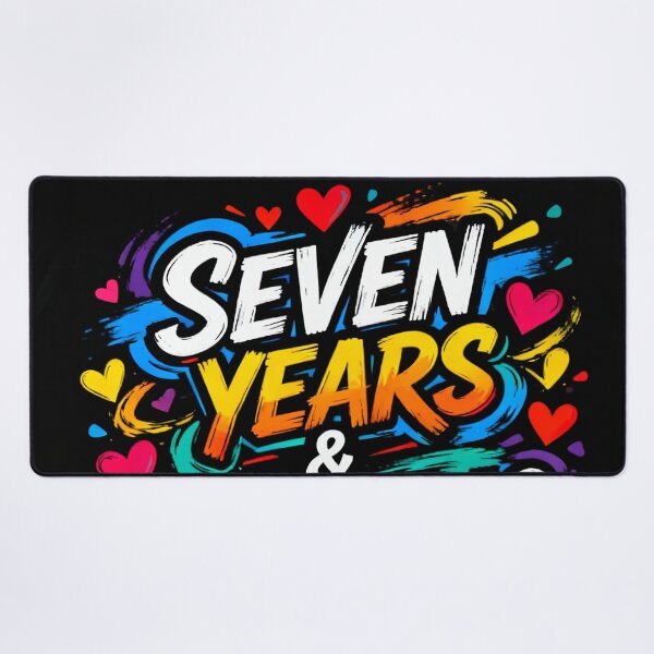 Item preview, Seven Years & Counting – Modern Anniversary Celebration designed and sold by FreeFromDefault.