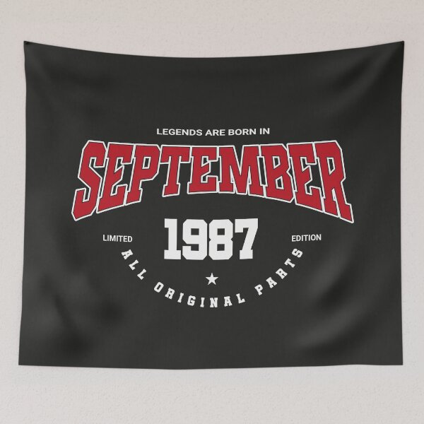 Item preview, September legends 1987 designed and sold by HB Shirts.