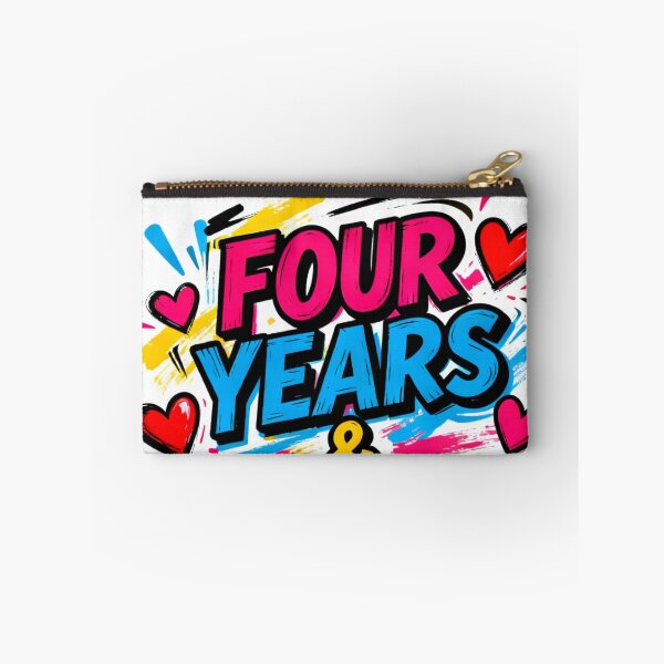 Item preview, Four Years & Counting – Playful Anniversary Art designed and sold by FreeFromDefault.