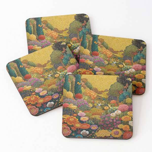 Item preview, Floral Valley Landscape at Sunrise designed and sold by Neika Shimm Designs.