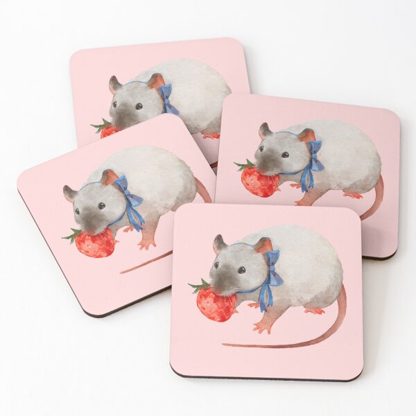 Item preview, Cute Siamese Rat with Strawberry designed and sold by You Store.